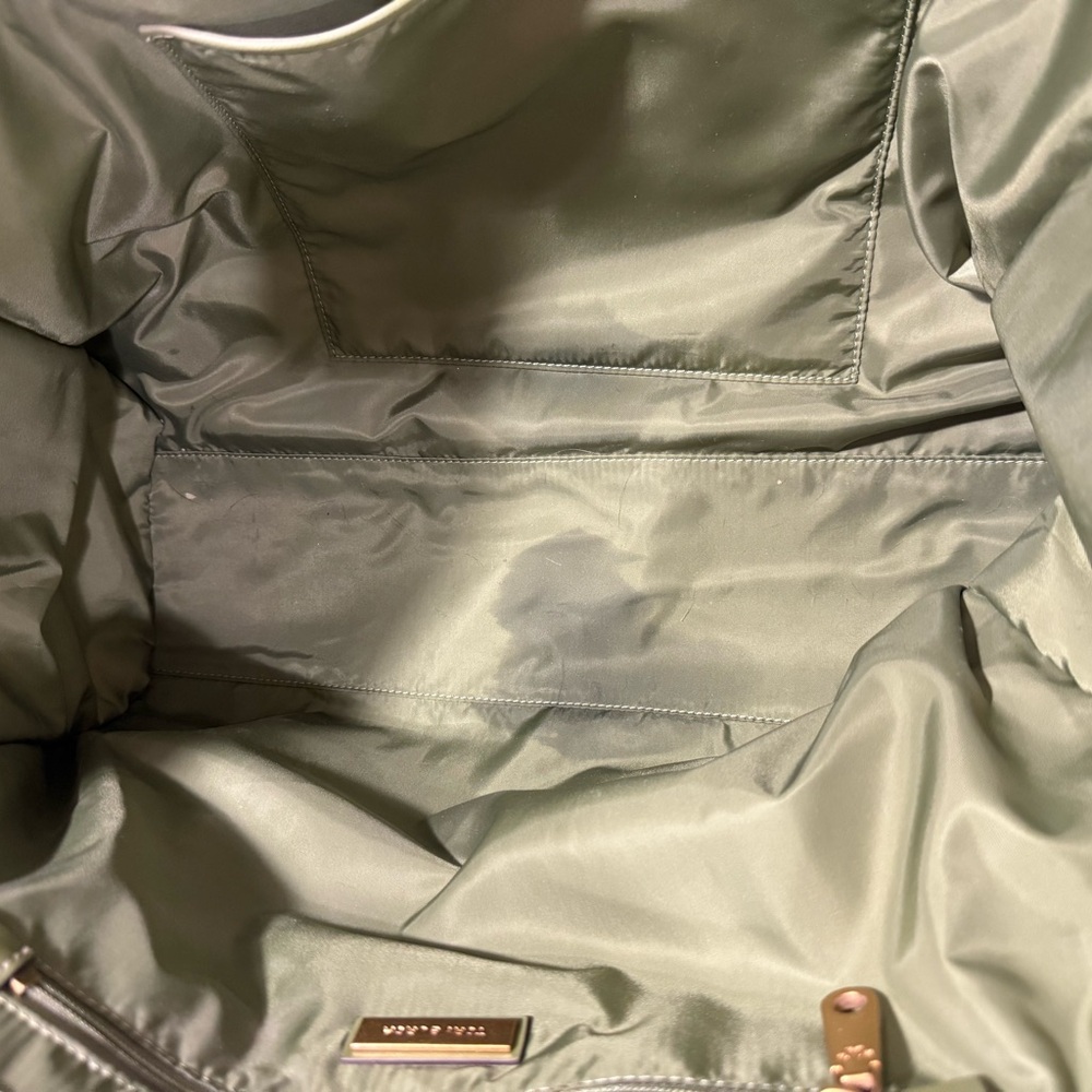 Tory Burch Ella Green and Cream Floral Tote - Picture 8 of 8